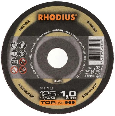 Rhodius trennscheibe xt10 mini ekstra tynd separator.xt10 ø1 65mm