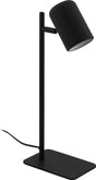 Eglo ceppino tafellamp - bureaulamp - gu10 - 38 cm - zwart wit
