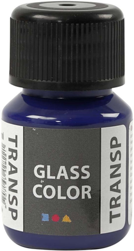 Creativ firma creotime glas-porcelæn maling glas farve 30 ml blå