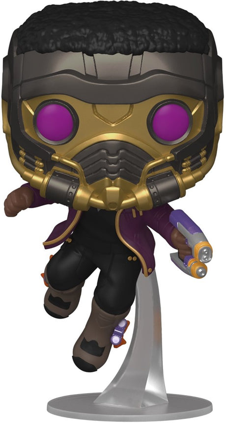 Funko hvad nu hvis...? samlerobjekt figur dukke! vinyl - marvel anything goes t?'challa star-lord multicolours
