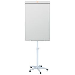 Nobo impression pro stalen mobiele flipover - in hoogte verstelbaar - inclusief marker - wit