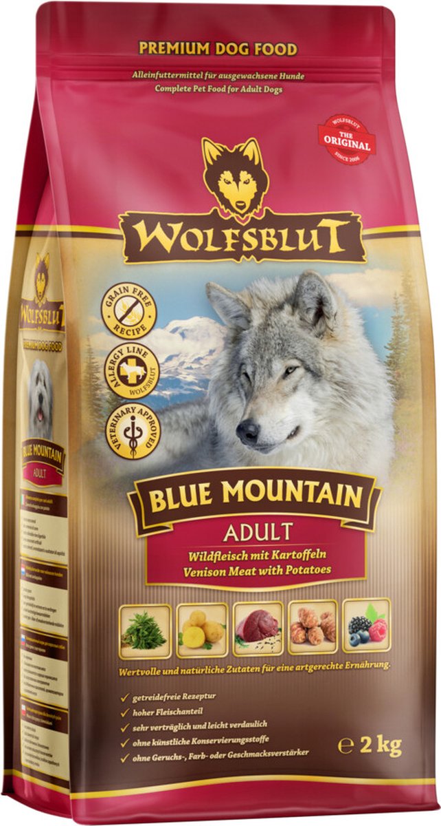 Wolfsblut blå bjerg voksen 2 kg