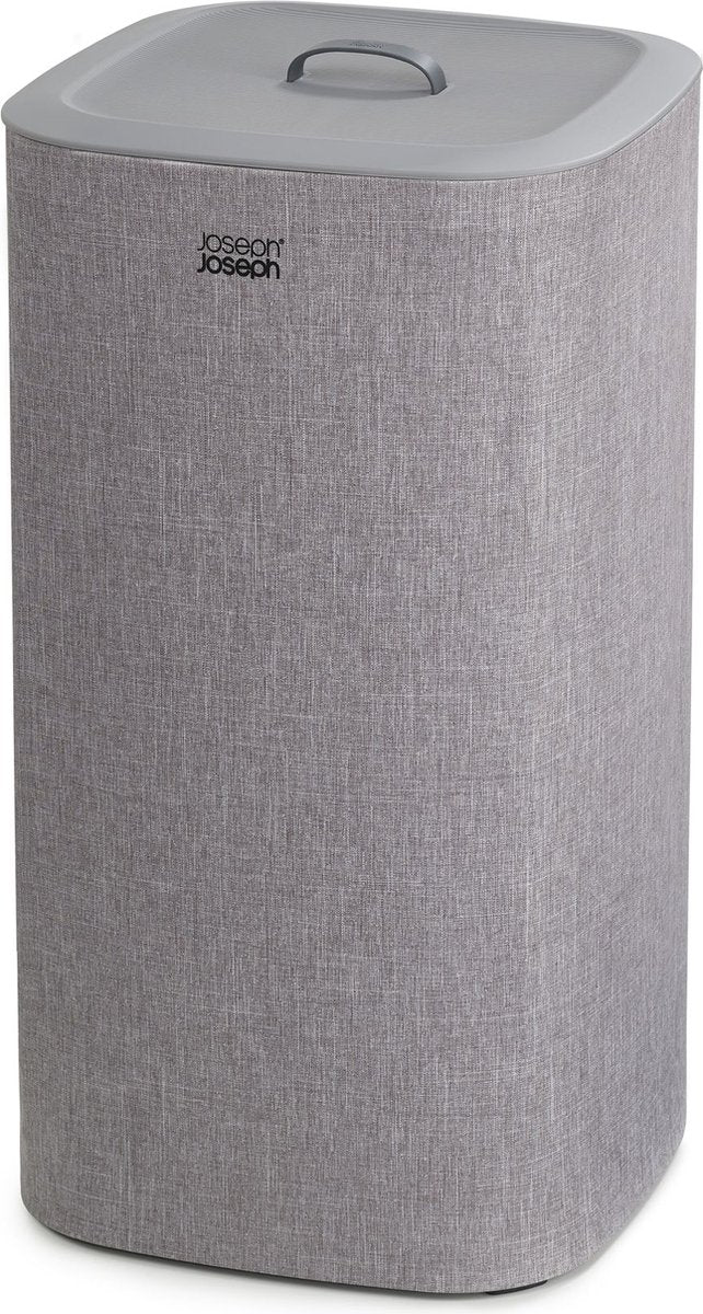 Joseph joseph tota vasketøjskurv - 2 rum - vasketøjssortering - 60 liter - grå
