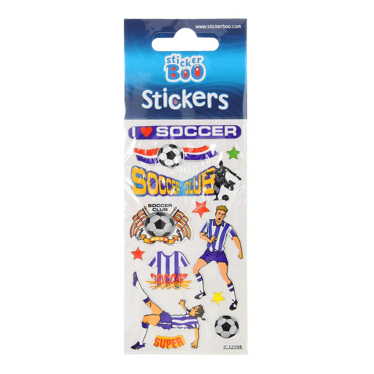 Fodbold klistermærkeark