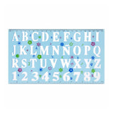Plast tegn skabelon tal bogstaver