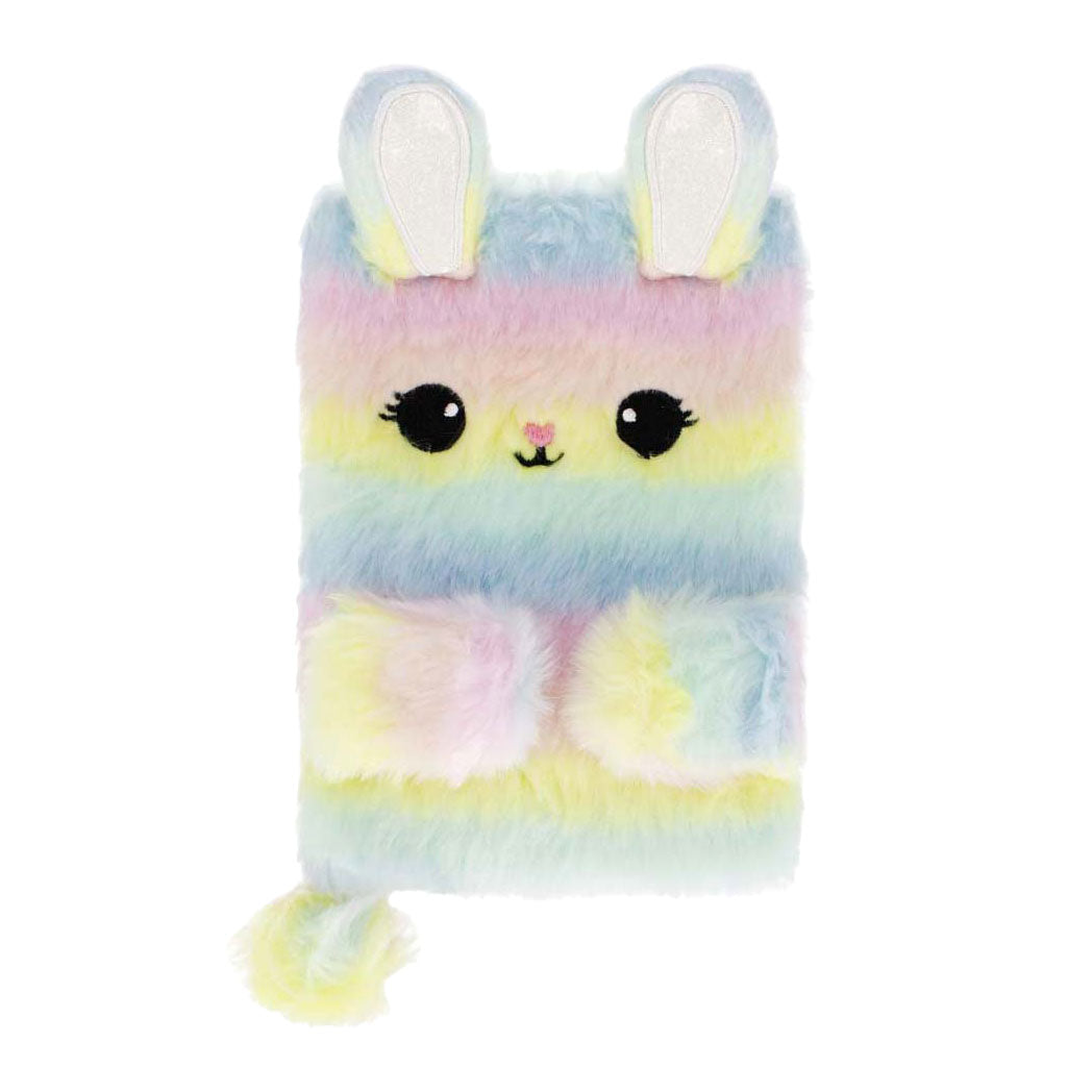 Plys notesbog kanin pastel