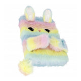 Plys notesbog kanin pastel