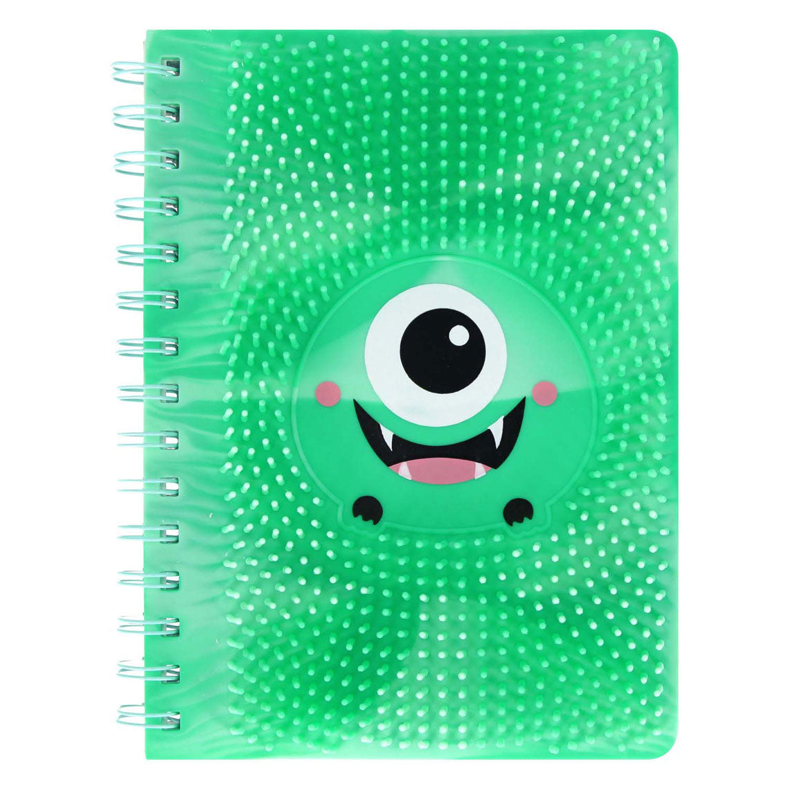 Silikone notesbog med pigge og monster, A5