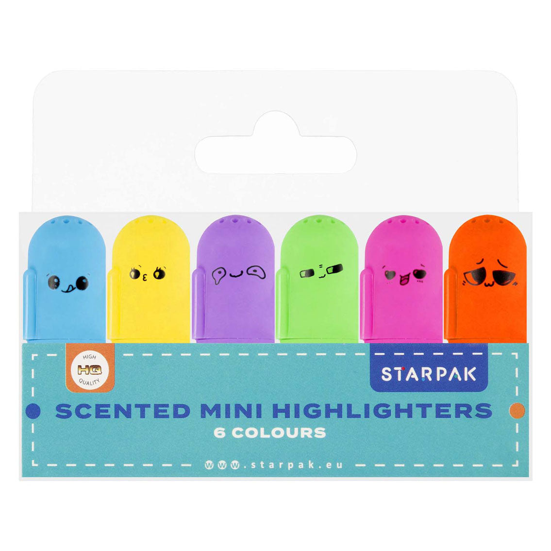 Mini duft highlighter, 6 stk.
