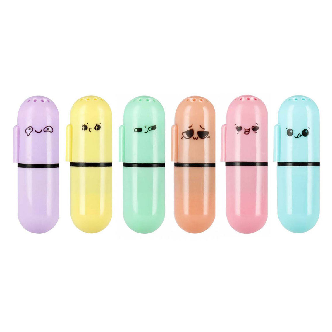 Mini duftende highlighter pastel, 6 stk.