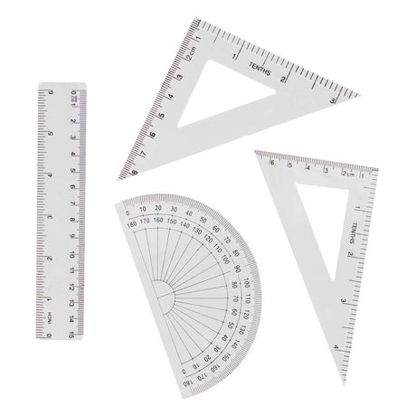 Geometrisæt 15 cm, 4 stk.