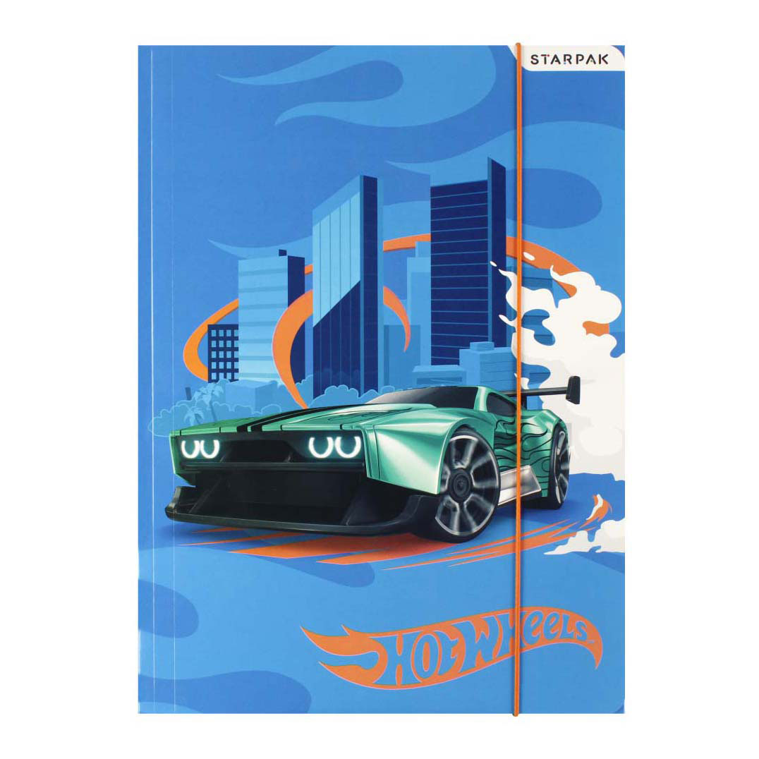 Folder med elastiske A4 hot wheels