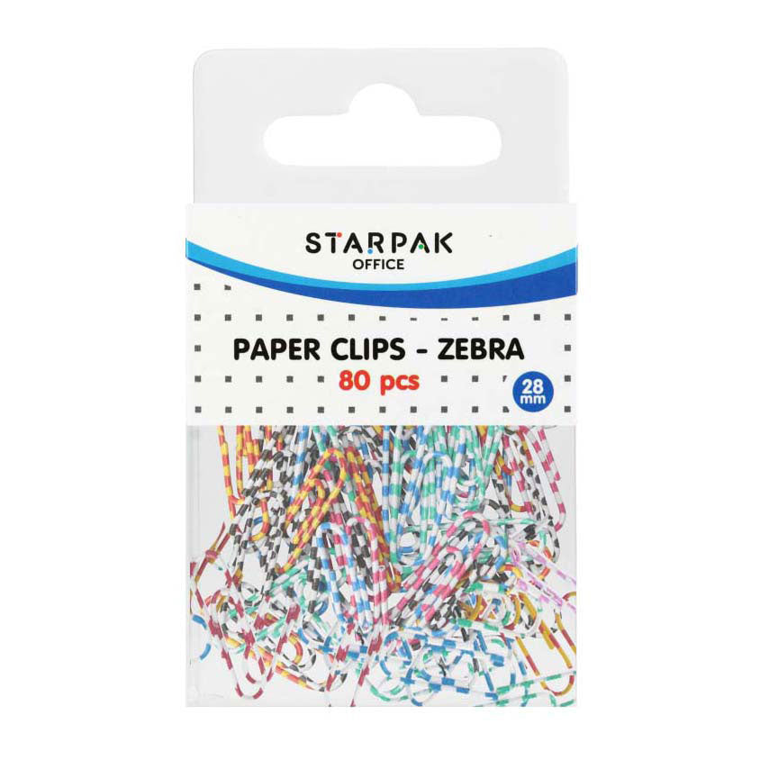 Rc papelips zebra 28mm, 80 stk.