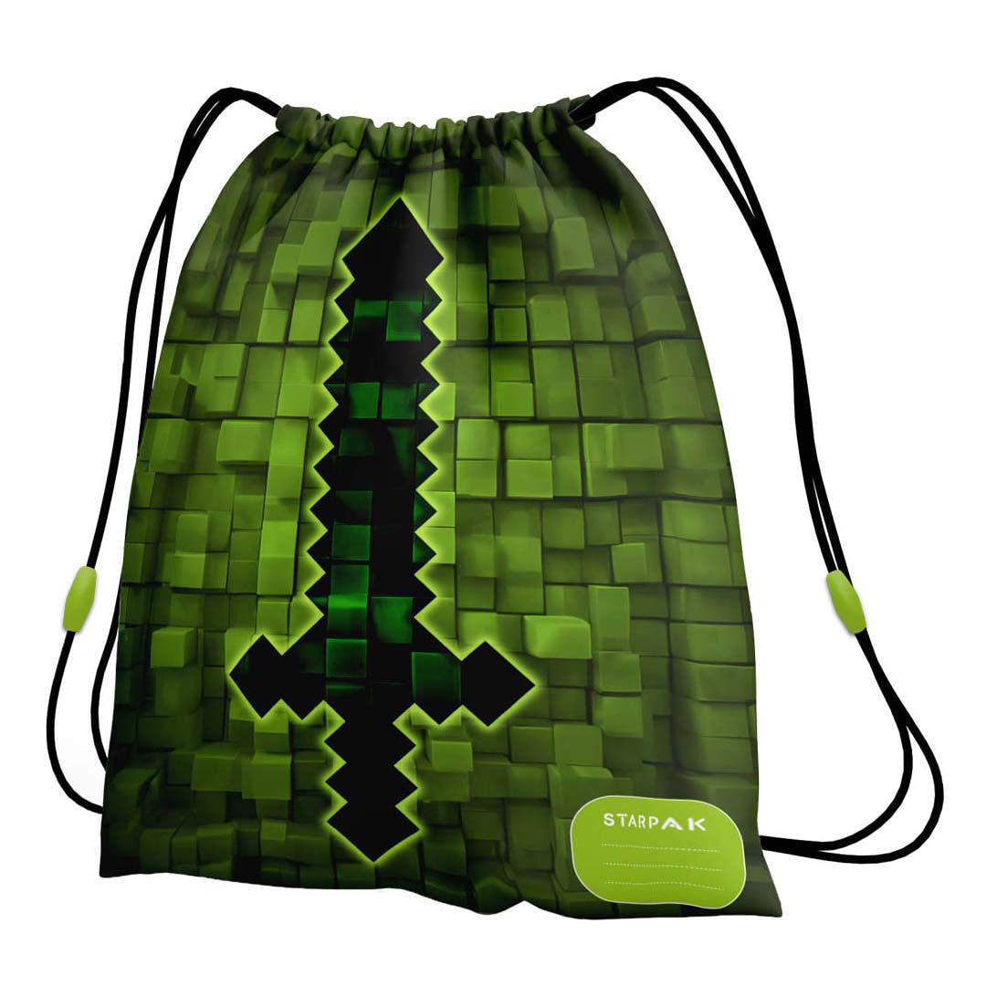 Gymnastiktaske pixel sværdgrøn