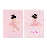 Mappe med elastisk A4 ballet