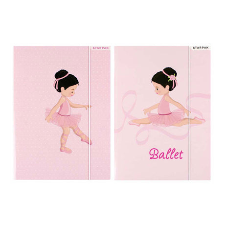 Mappe med elastisk A4 ballet