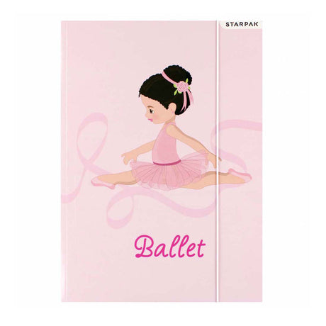 Mappe med elastisk A4 ballet