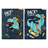 Mappe med elastisk A4 skate dino
