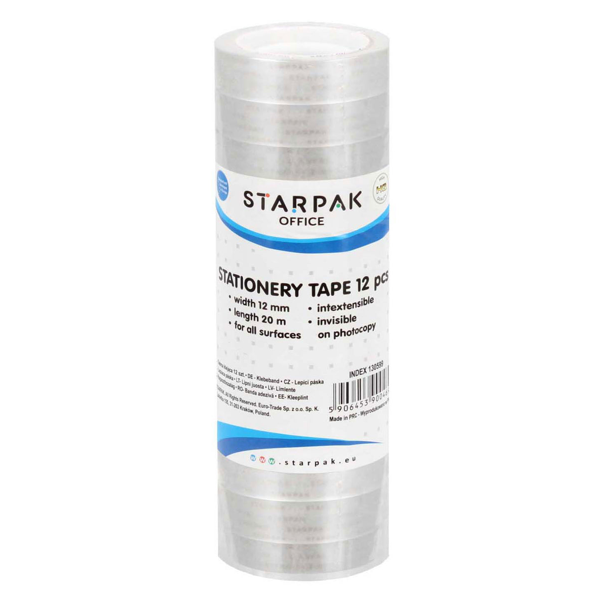 Tape 12mm 20m, 12 stk.