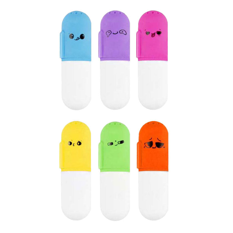 Mini duftende highlighters blanding af farver, 48 stk.