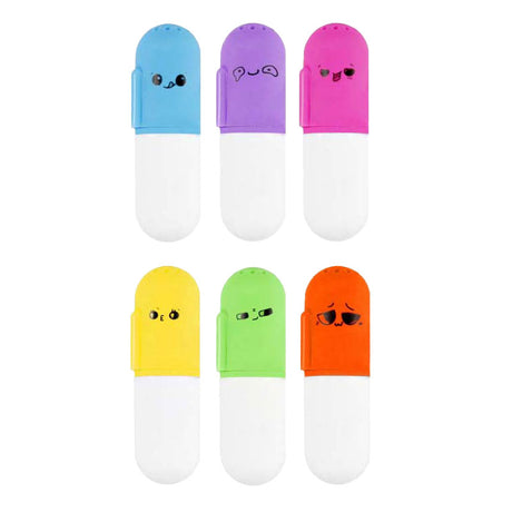 Mini duftende highlighters blanding af farver, 48 stk.