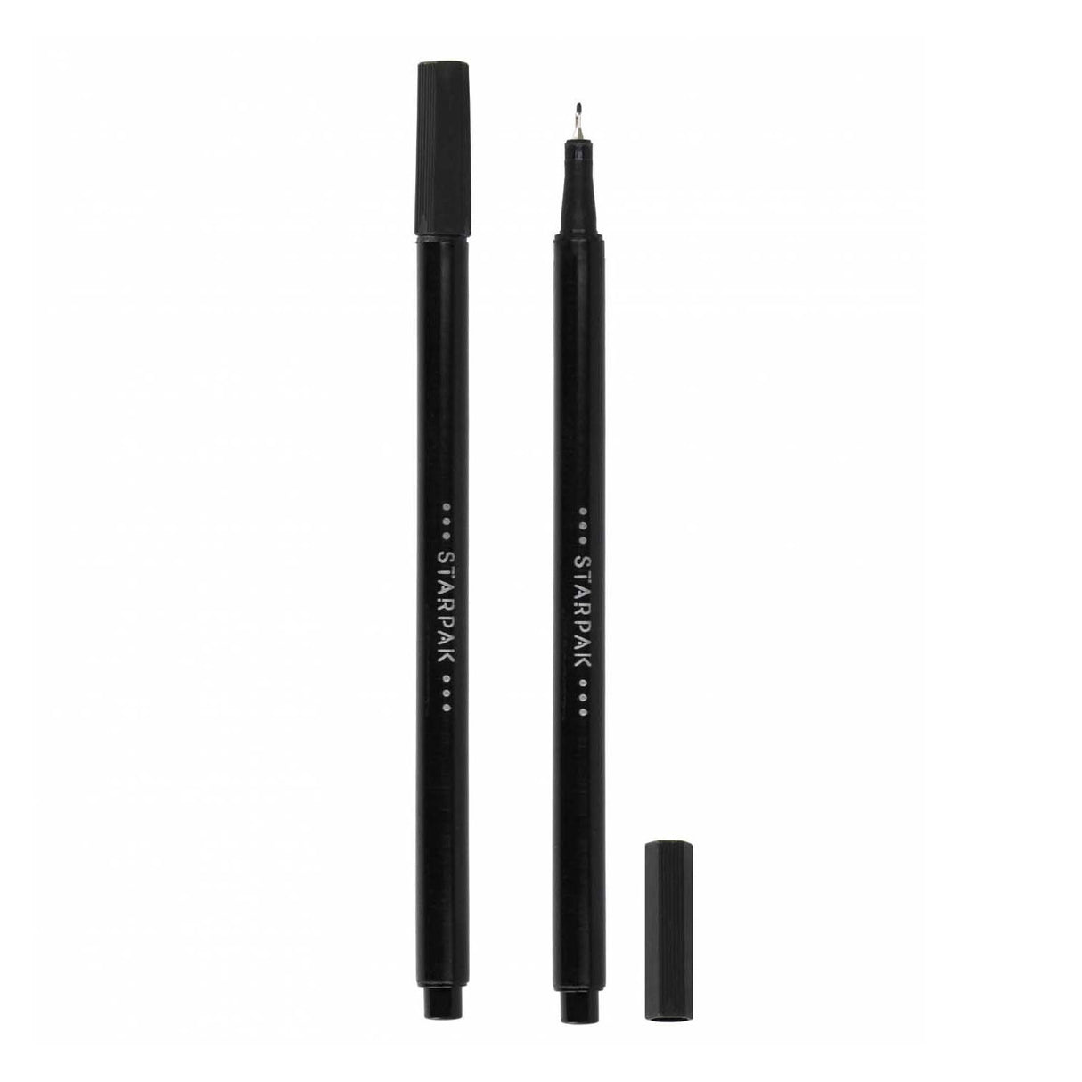 Fineliner rund 0,4 sort, 20 stk.