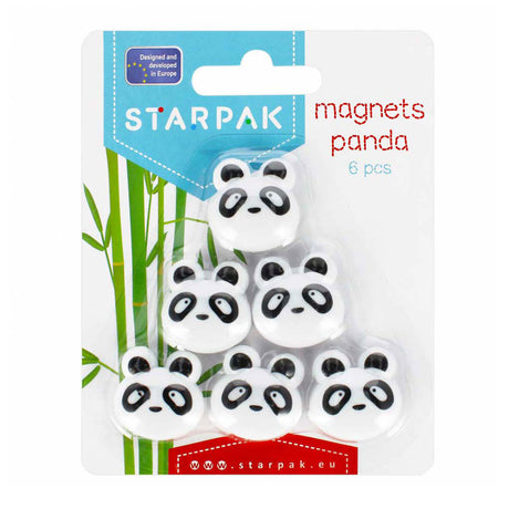 Magneter panda, 6 stk.