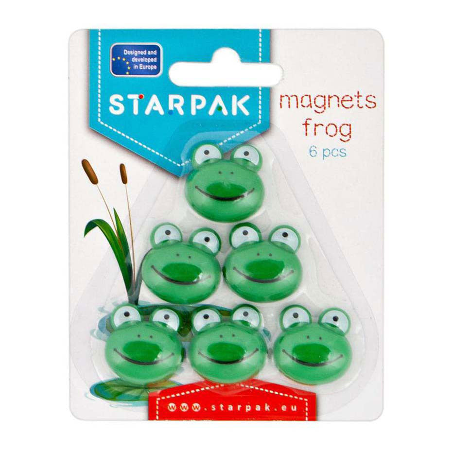 Magneter frø, 6 stk.