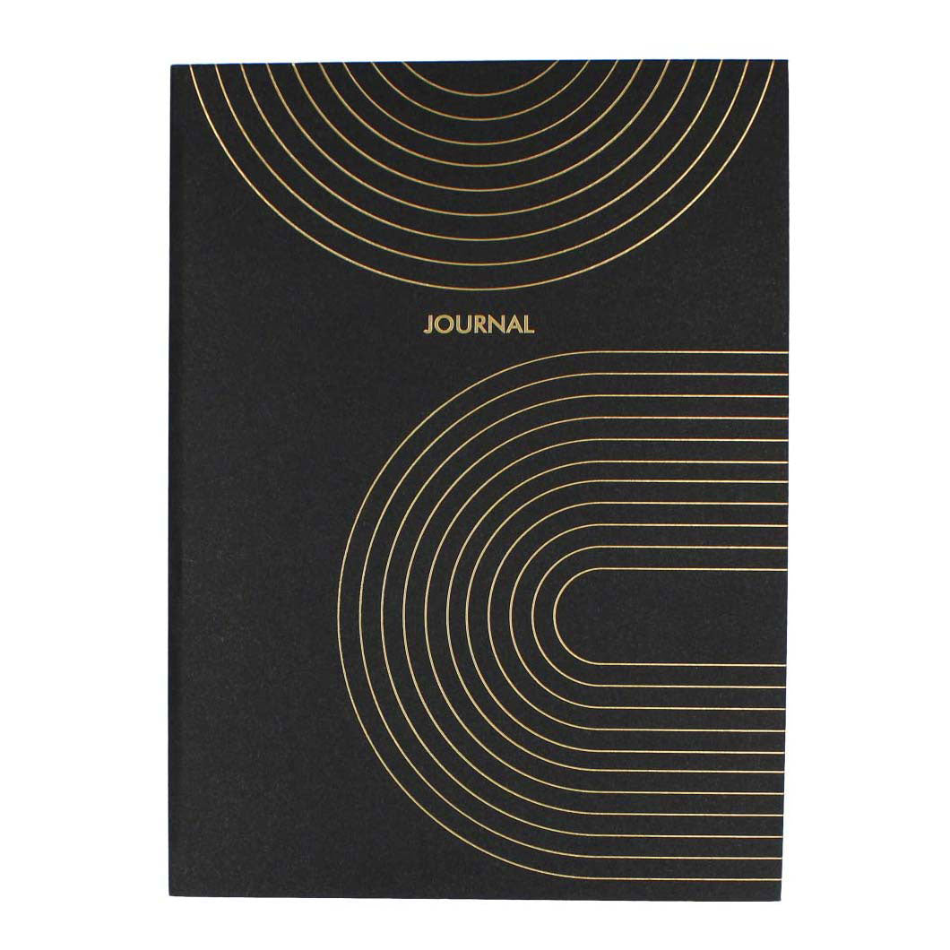 Notesbog klassisk guld a5