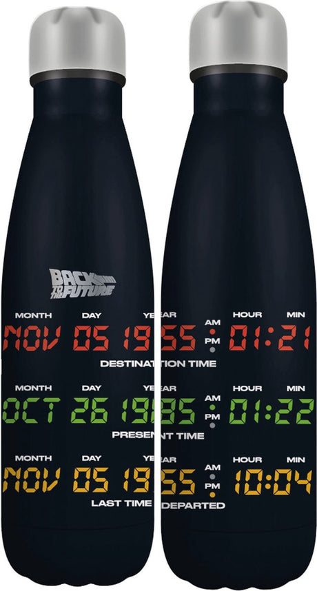 Half moon bay tilbage til fremtiden - metal vandflaske 500ml
