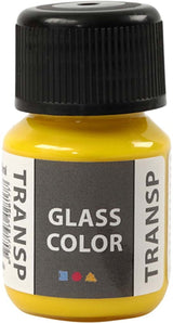 Creativ Company Glass Color Transparent Paint - Citro Geel, 30 ml