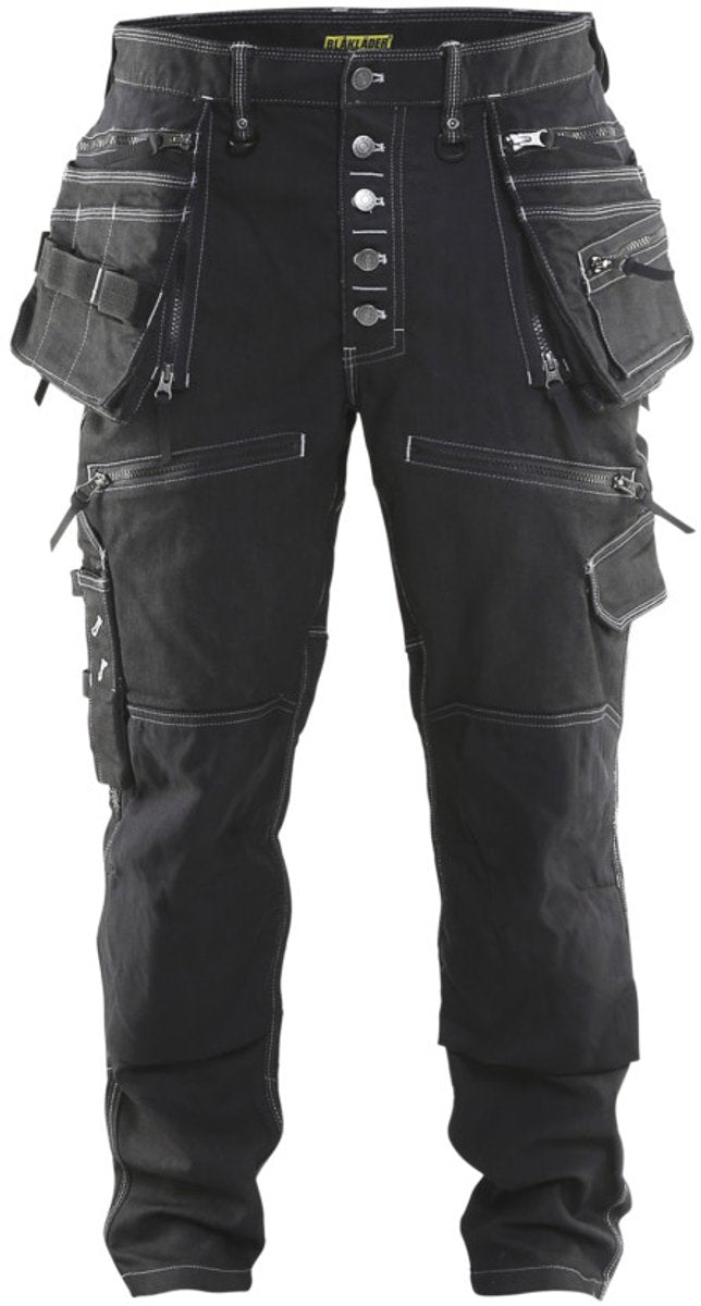 Blåkläder blaklader baggy denim stretch x1900 1999-1141 - sort - d84