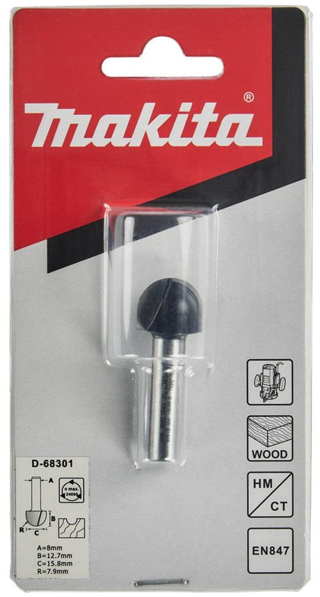 Makita tilbehør hulprofilskærer 15,8x12,7 s8 - d-68301 d-68301