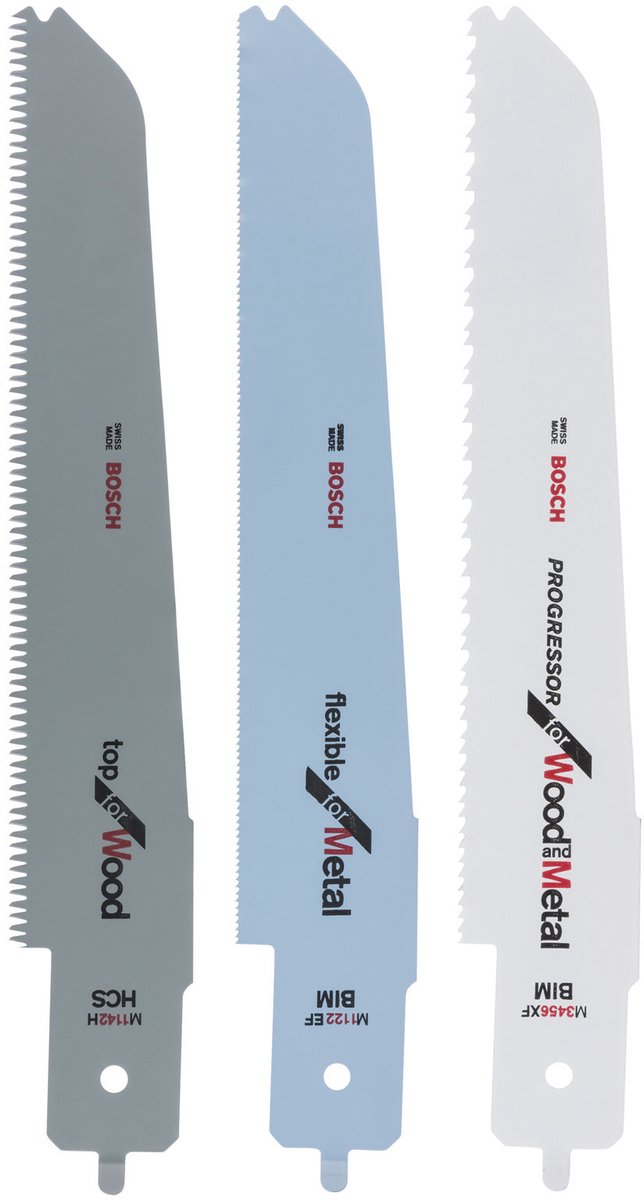 Bosch 3-delt stiksavsklingesæt til multisav pfz 500 e - m 1142 h - m 3456 xf - m 1122 ef - 3 stk.