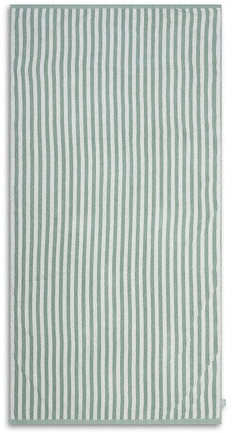 Svømmeting - strandhåndklæde - 135 x 65 cm - håndklæde - stribet - 100% bomuld - grøn