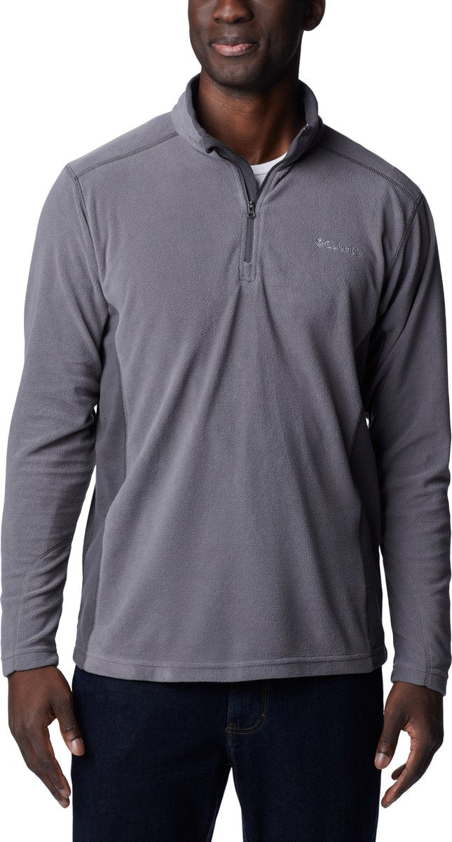 Columbia klamath range™ ii fleecetrøje med halv lynlås - fleecetrøje med halv lynlås - udendørs sweater mænd - grå - str. m