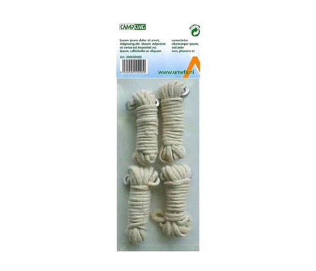 Campking guy line bomuld 3 mm 3 m