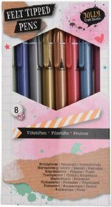 Jolly craft studio filtpenne metallic, 8 stk.