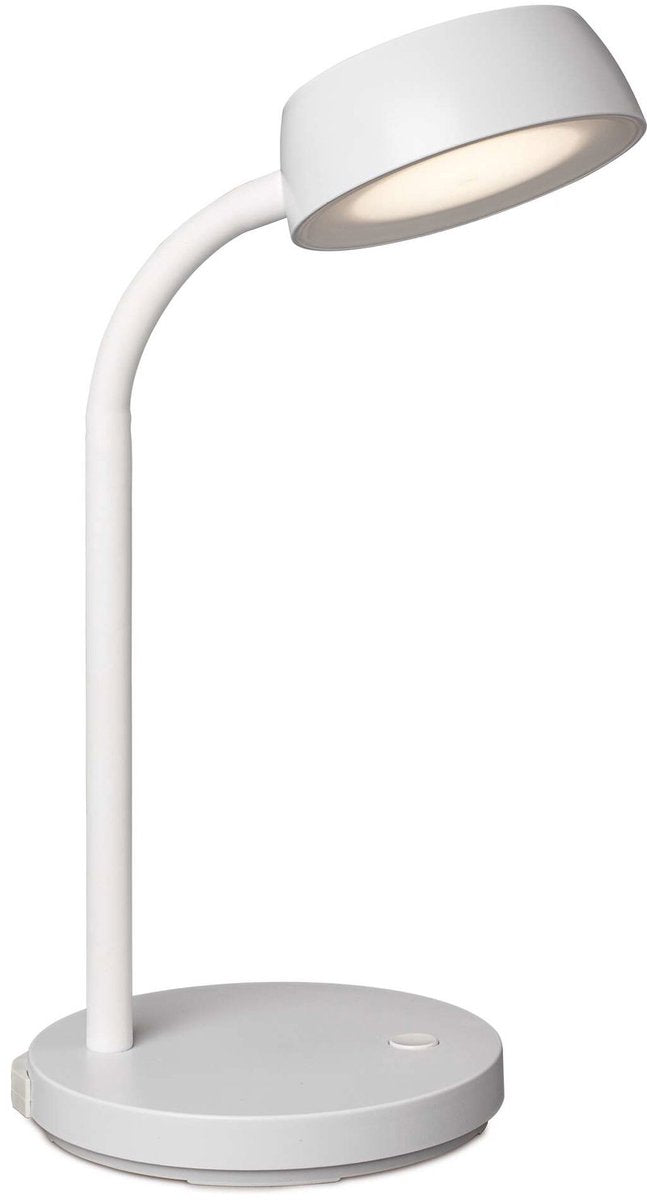 Maul bureaulamp abby led 3.000 k standvoet wit