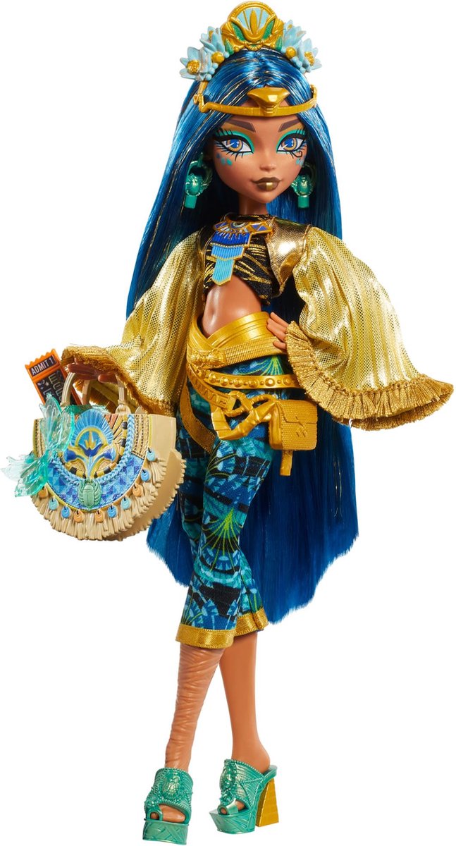 Monster high fest Cleo dukke flerfarvet