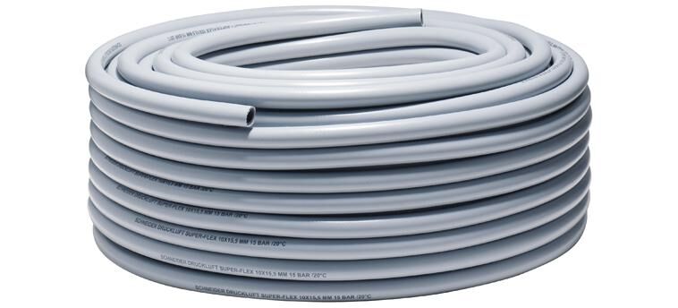 Schneider airsystems trykluftslange super-flex super-luft trykslange grå, 15 bar 10 mm