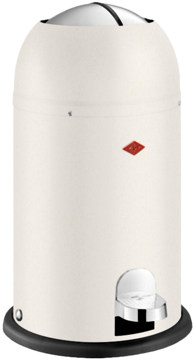Wesco kickmaster junior affaldsbeholder | pedalspand | 12 liter | metal - hvid | affaldsspand