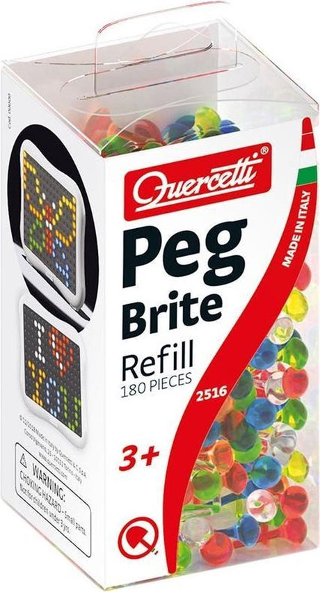 Quercetti Refill Pins med lys, 180dlg.