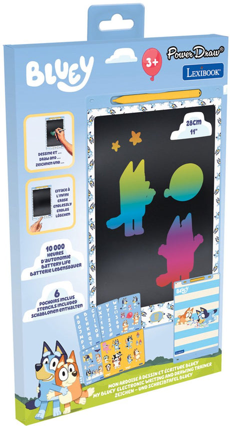 Lexibook bluey 11'' flerfarvet e-inktablet til læring og tegning med skabeloner