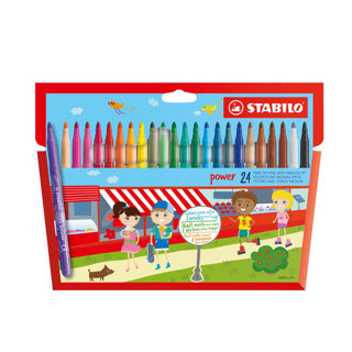 Stabilo Power - Felt Pen - Sæt med 24 stykker