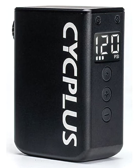 Cycplus elektrisk batteri cykelpumpe as2 terning sort