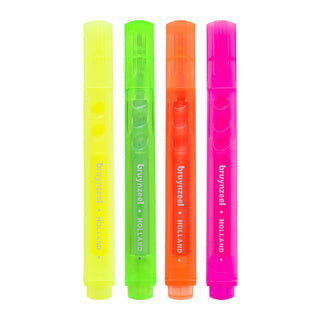Bruynzeel highlightere neon 4 farver | 3 stk