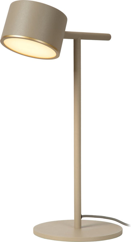 Lucide gian - bordlampe - LED dæmpbar - 1x9w 2700k - taupe