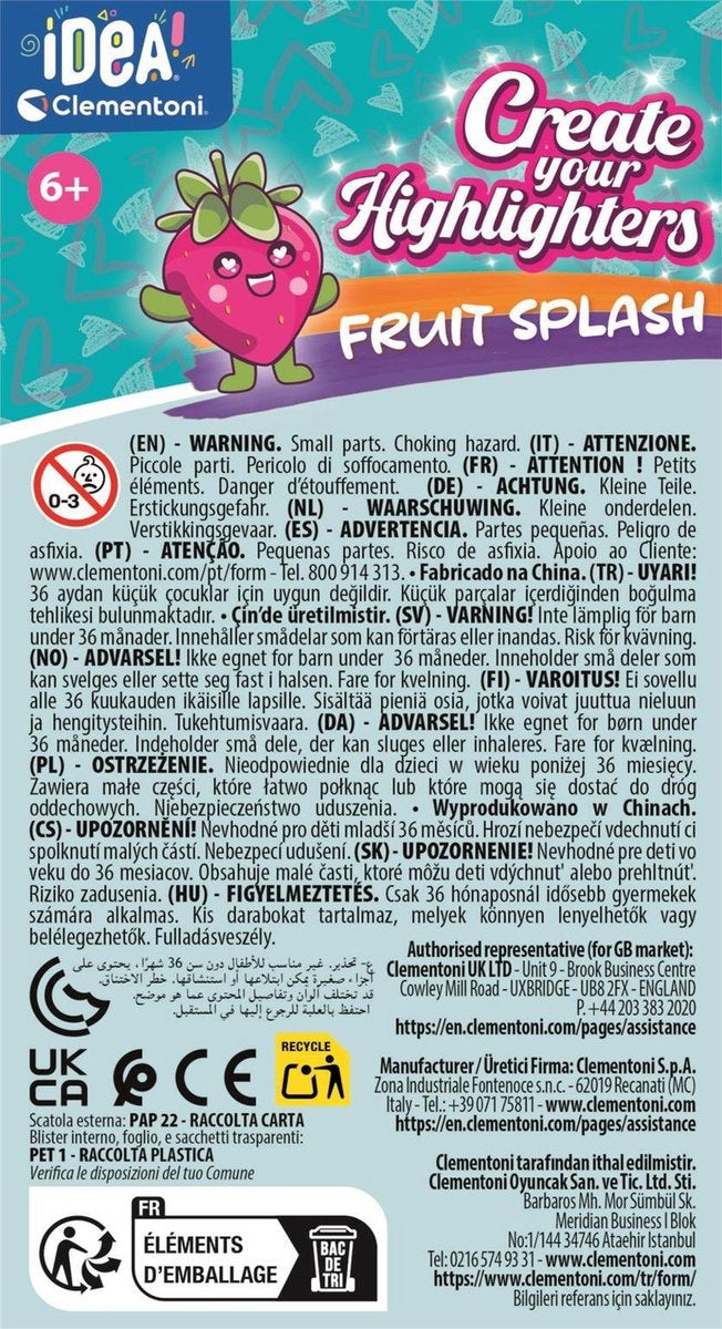 Clementoni idé lav dine egne highlightere - frugt