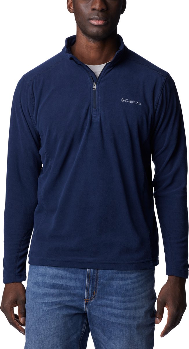 Columbia klamath range™ ii fleecetrøje med halv lynlås - udendørs sweater - fleecetrøje - mænd - størrelse l - blå